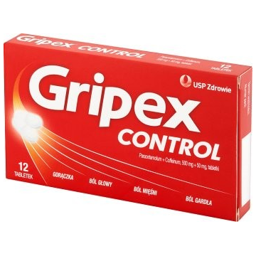 Gripex control 12 tabletek