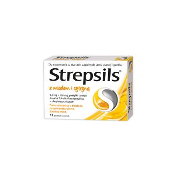 Tabletki Strepsils Miod...