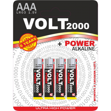 Bateria Volt Alkal.aa+lr03 A'4