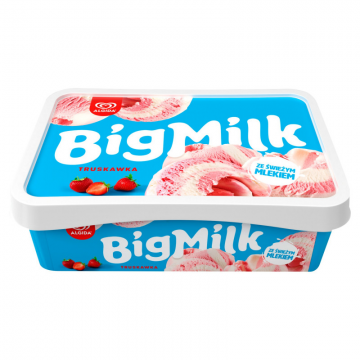 Lody Big Milk Truskawka 900ML