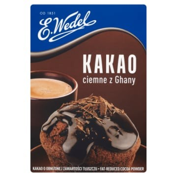Kakao Wedel Ciemne z Ghany 80G