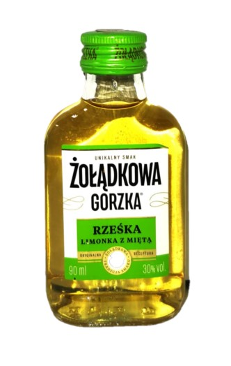 Wódka Żołądkowa Gorzka Rześka Limonka z Miętą 90ml
