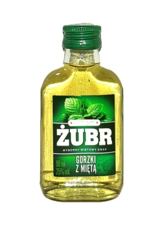 Wódka Żubr Gorzki z Miętą 90ml
