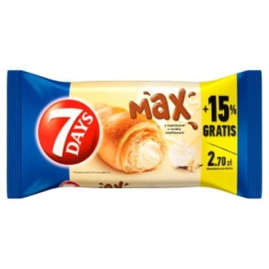 Croissant z nadzieniem o smaku waniliowym