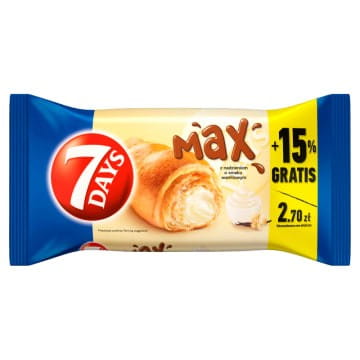 Croissant z nadzieniem o smaku waniliowym