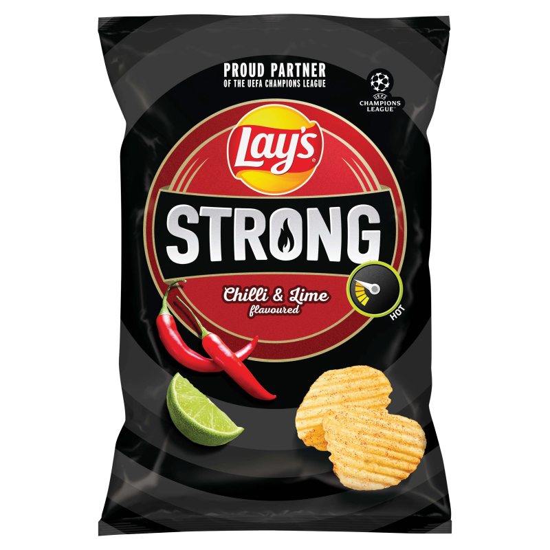 Chipsy Lays Strong Karbowane Chilli &amp; Lime 120g