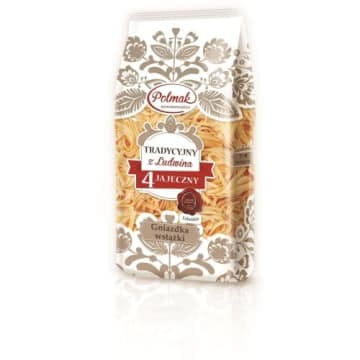 Makaron tradycyjny 4 jajeczny Gniazdka wstążki 0,5KG