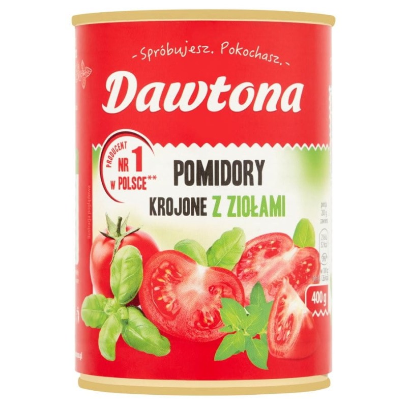 Dawtona Pomidory krojone z ziołami 400 g