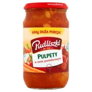 Pudliszki Pulpety w Sosie Pomidorowym 600G