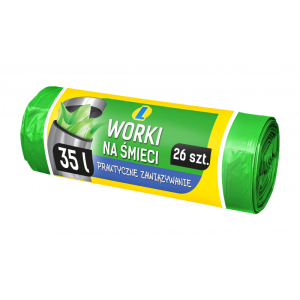 Worki na Śmieci Wiązane 35L 26szt. Lewiatan
