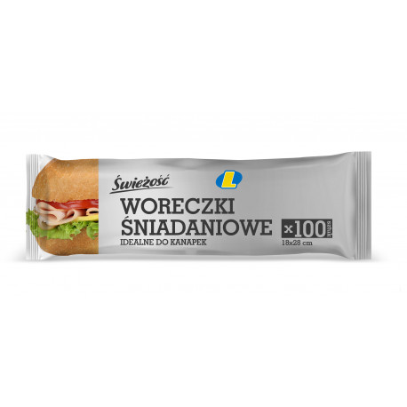 Woreczki Śniadaniowe 100szt Lewiatan
