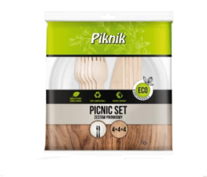 Zestaw Piknikowy Eco 12 szt Lewiatan