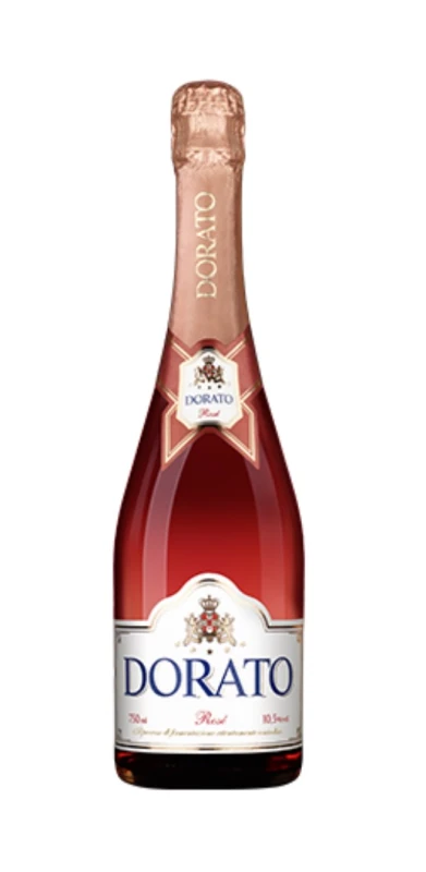 Wino musujące Dorato różowe, słodkie 0.75l