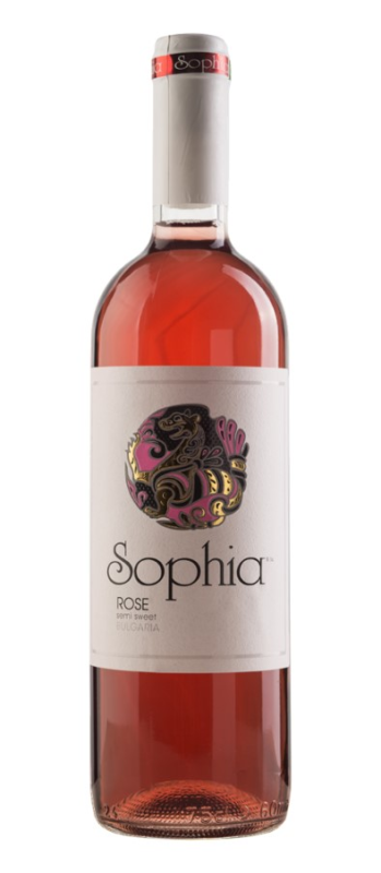 Wino Sophia różowe, połsłodkie 0,75l