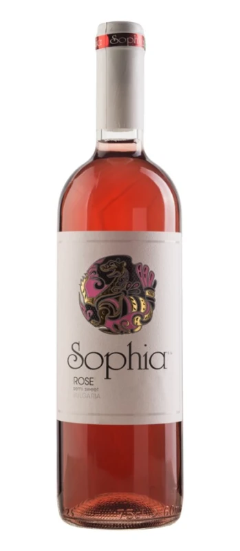Wino Sophia różowe, połsłodkie 0,75l