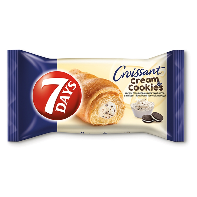 Rogal 7Days Waniliowy z Ciasteczkami 60G