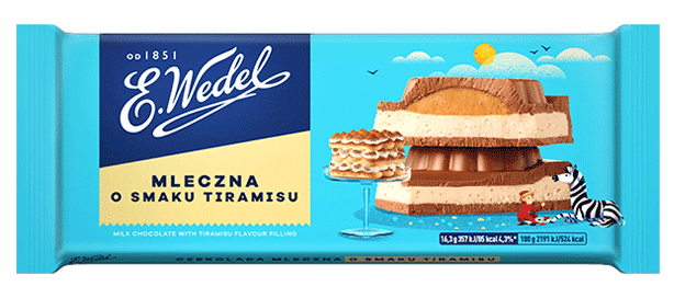 Czekolada Wedel Mleczna Tiramisu 293G