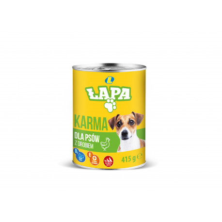 Karma dla Psa Drób Puszka Lewiatan 415G