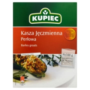 Kasza jęczmienna perłowa 4x100g Kupiec