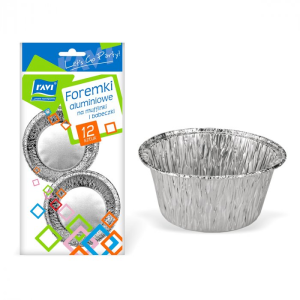 Foremki aluminiowe na muffinki babeczki 12szt