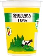 Śmietana 18% Mlekpol 400G