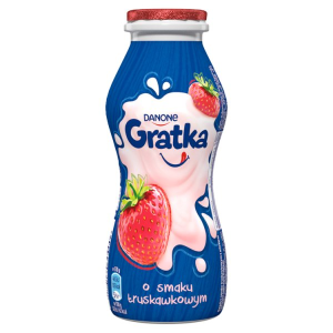 Jogurt Gratka Drink Truskawka 170G