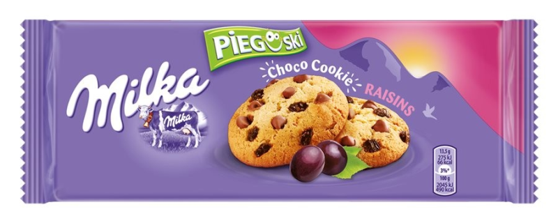 Ciastka Milka Pieguski Choco Cookie Raisins 135G