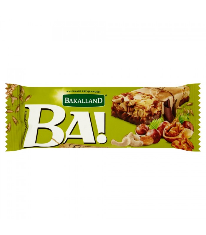 Baton Ba! Zbożowy 5 Orzechów Bakalland 40G