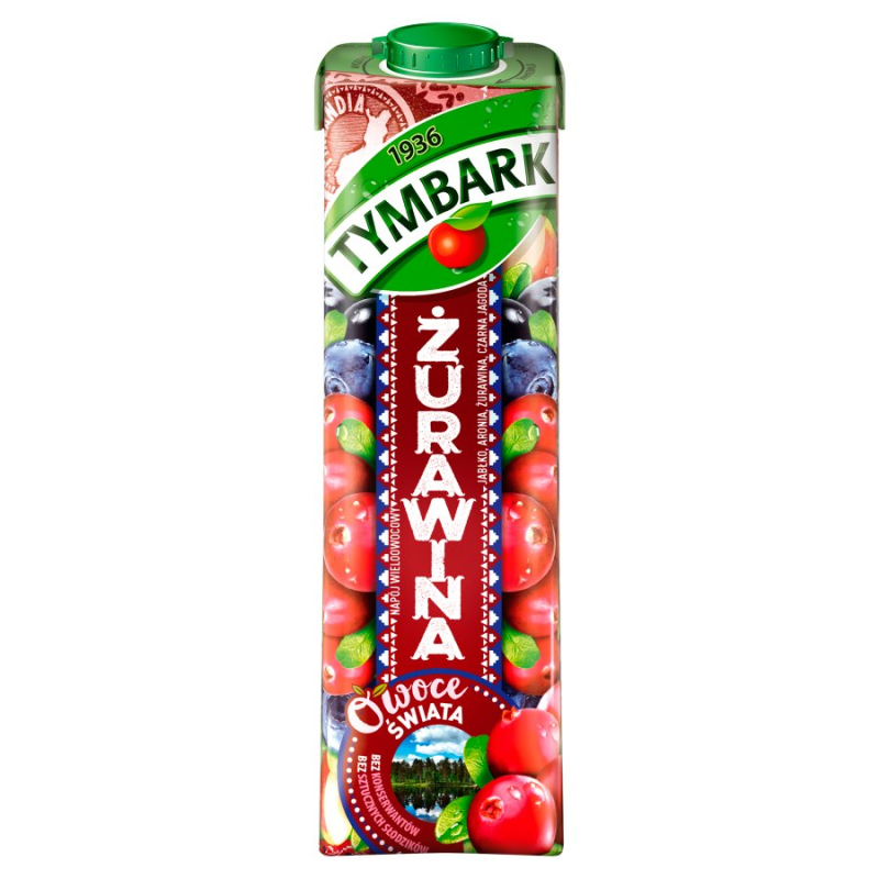 Tymbark Napój Owoce Świata Żurawina 1l