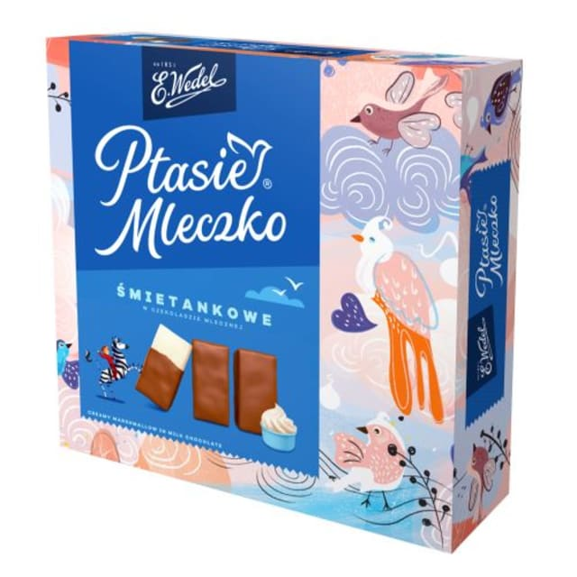 Bombonierka Ptasie Mleczko Śmietankowe Wedel 340G