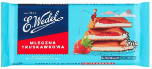 Czekolada Wedel Mleczna Truskawkowa 100G