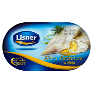 Filet Śledziowy Lisner w Oleju 170G