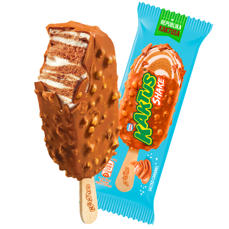 Lody Kaktus Shake Smietanka - słony Karmel
