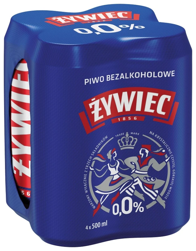 Piwo Żywiec 0,0% Puszka 4x0,5L