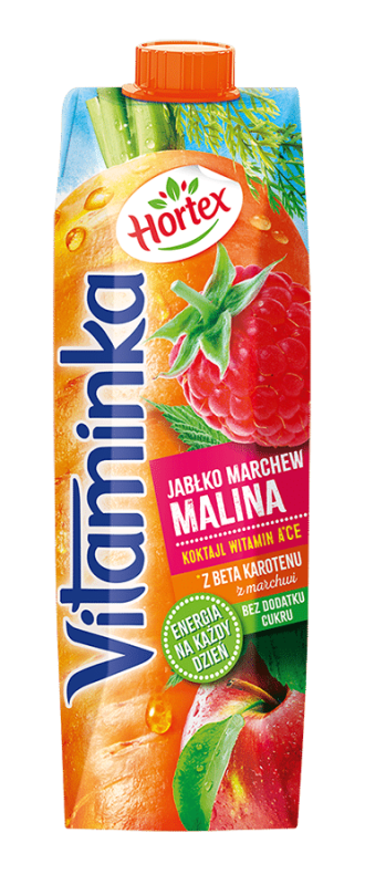 Hortex Vitaminka Jabłko-Marchew-Malina 1L