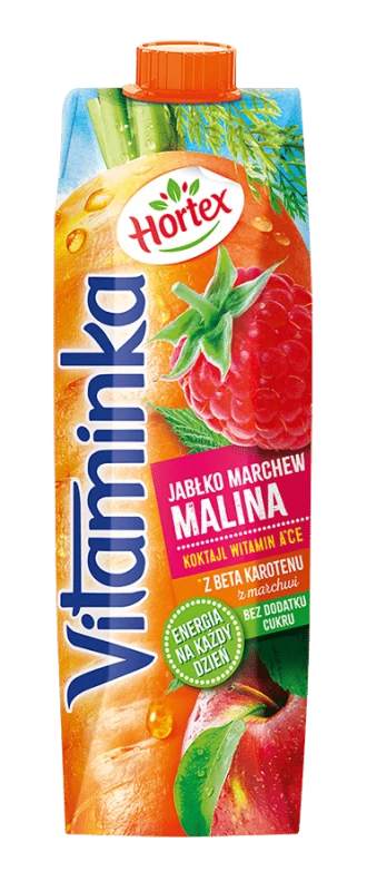 Hortex Vitaminka Jabłko-Marchew-Malina 1L