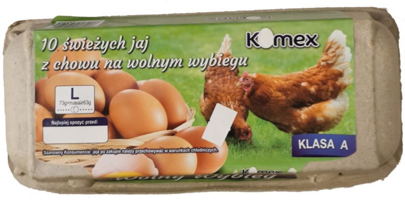 Jaja  rozm. L 10szt. wolny wybieg Kosma