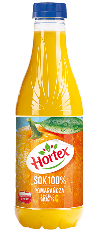Hortex Sok 100% Pomarańcza 1L