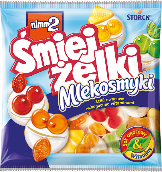 Żelki Nimm2 Śmiejżelki Mlekosmyki 90G