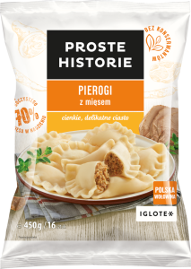 Pierogi Proste Historie z Mięsem 450G