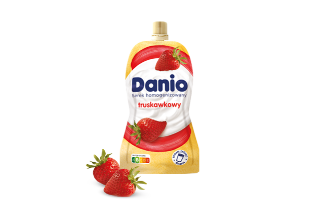 Serek Danio w Saszetce Truskawka 120G