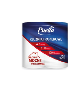 Ręcznik papierowy PUELLA Lewiatan 2x70Listków 3 Warstwy
