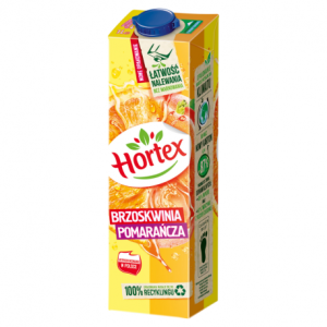 Hortex Napój Brzoskwinia Pomarańcza 1L