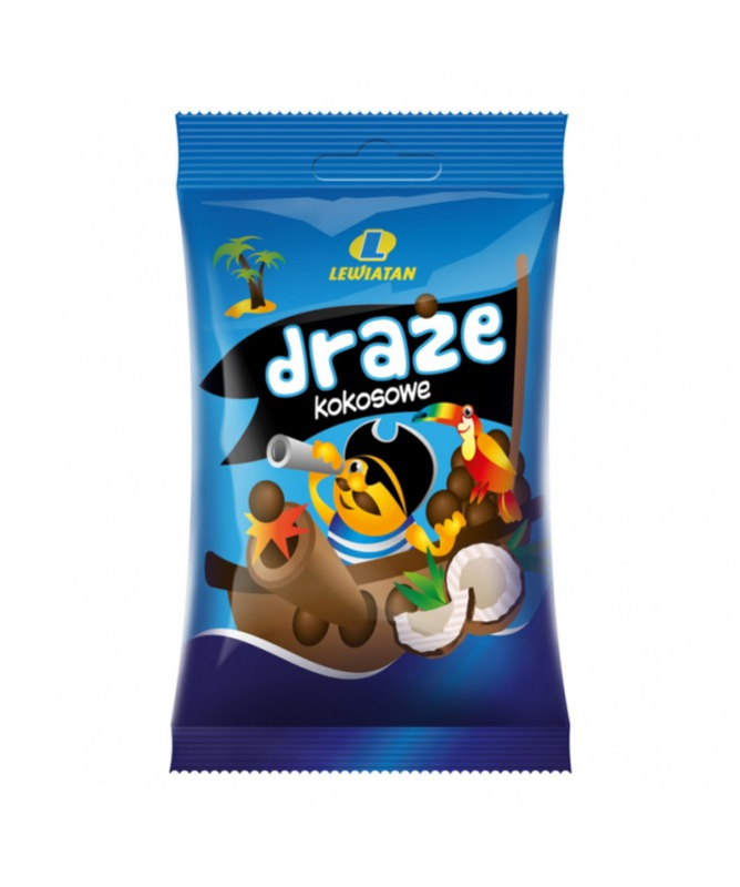 Draże Kokosowe Lewiatan 70G
