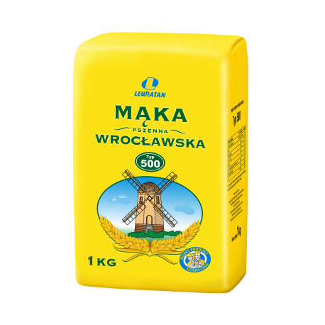 Mąka Pszenna Wrocławska typ 500 Lewiatan 1KG