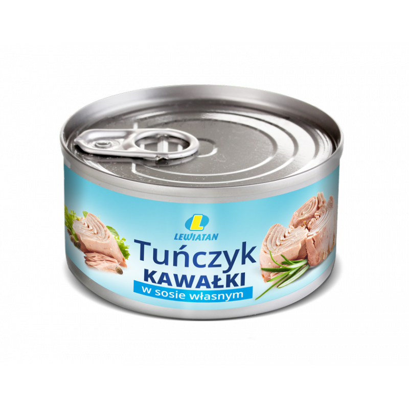Tuńczyk Lewiatan Kawałki w Sosie Własnym 170G