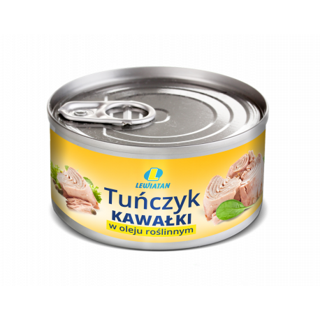 Tuńczyk Lewiatan Kawałki w Oleju Roślinnym 170G