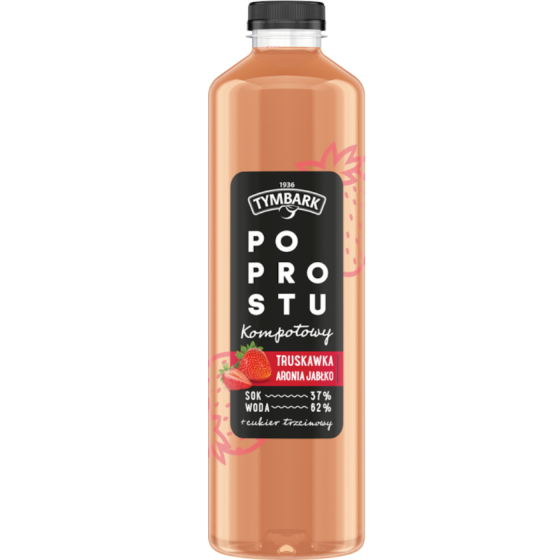 Tymbark Po Prostu Kompotowy Truskawka-Aronia-Jabłko 1,25L