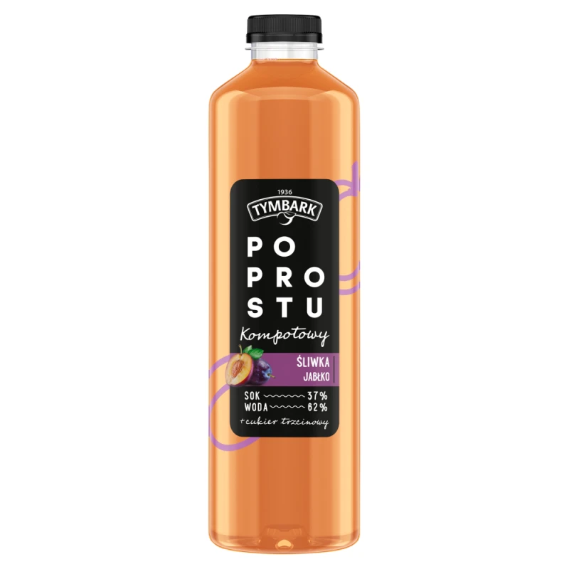 Tymbark Po Prostu Kompotowy Śliwka-Jabłko 1,25L