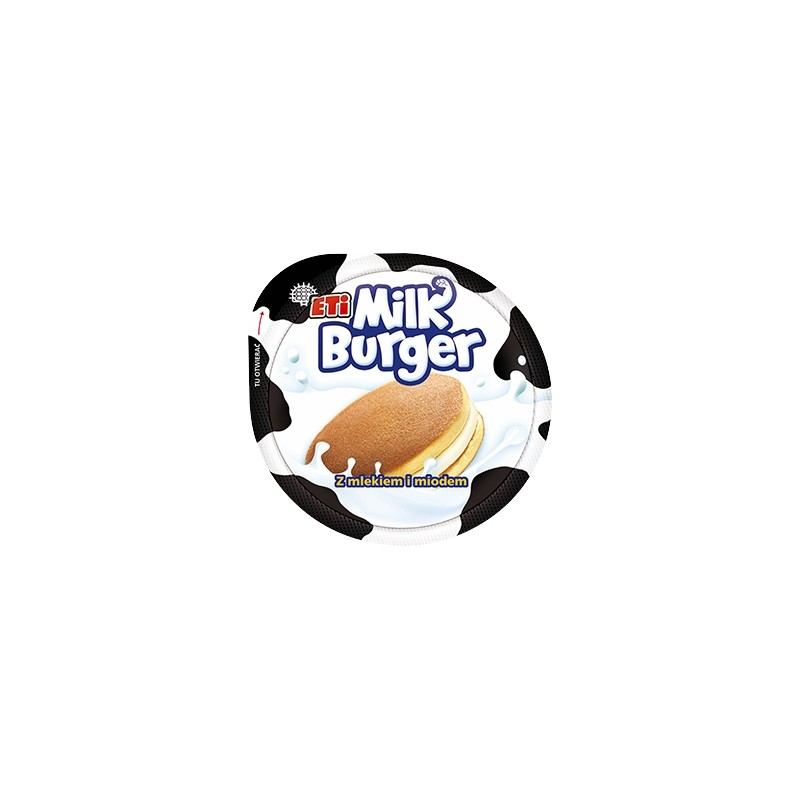 Ciastka Milk Burger z Mlekiem i Miodem 35G